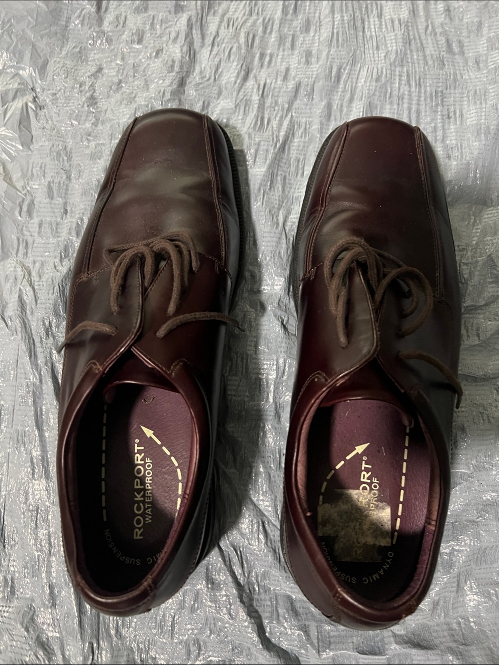 Rockport Men's Dark Brown Lace-Up Oxfords